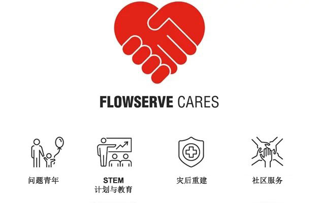 Flowserve Cares标识